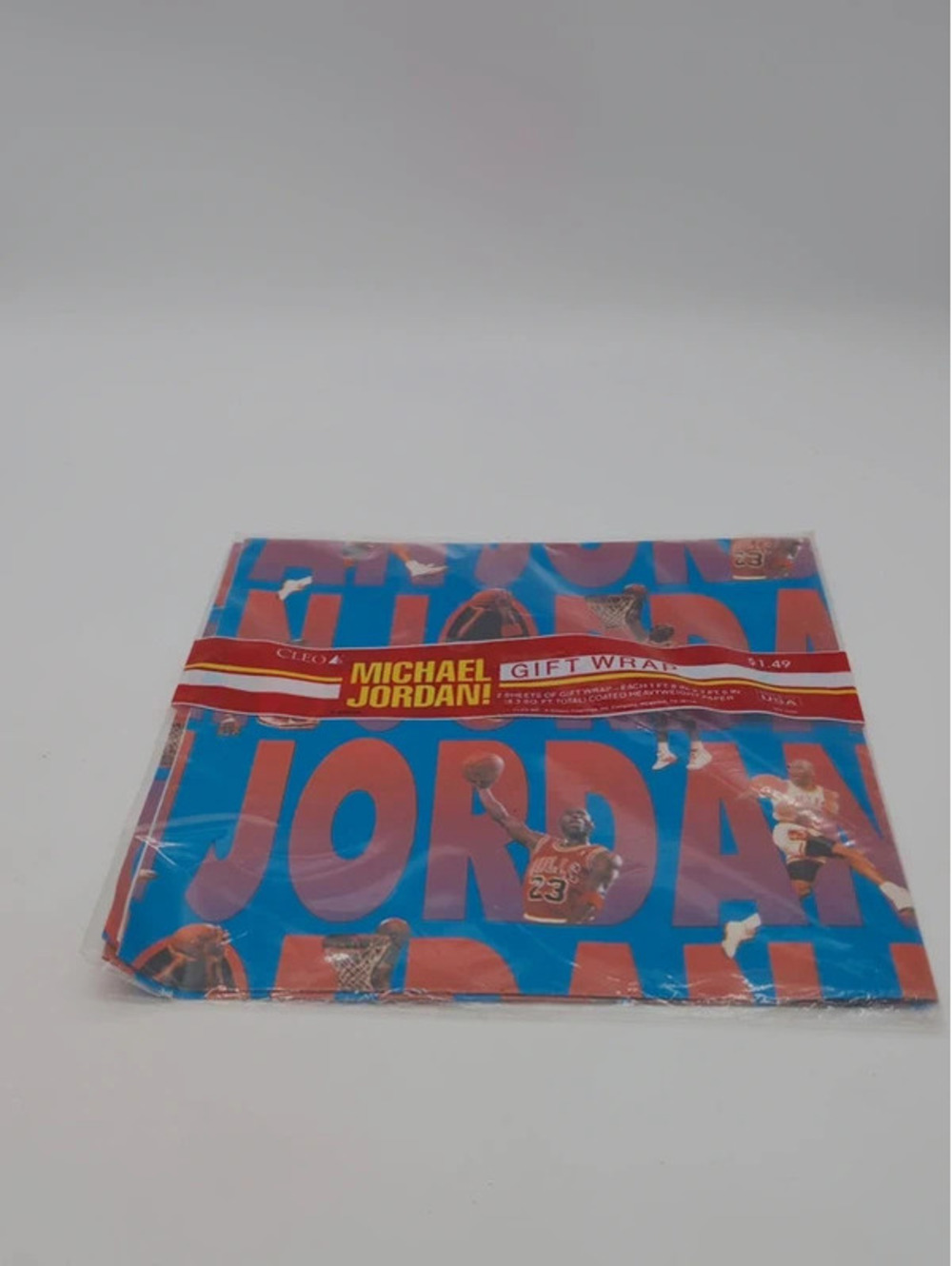 Vintage 1990s Cleo Michael Jordan Gift Wrap Sealed